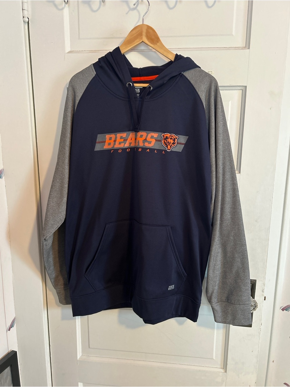 Navy & Gray Pullover Hoodie with Team Logo